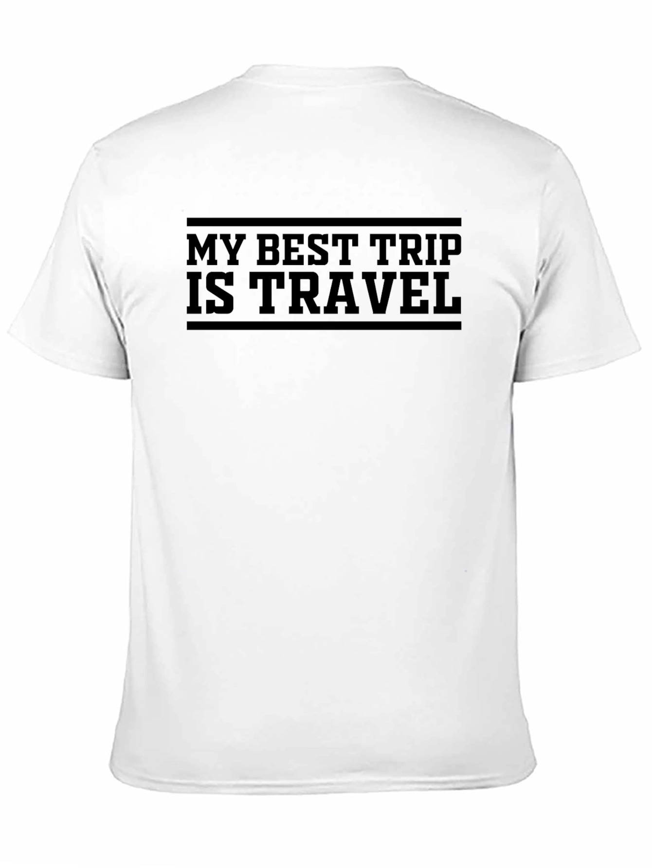 My Best Trip is Travel Black T-Shirt