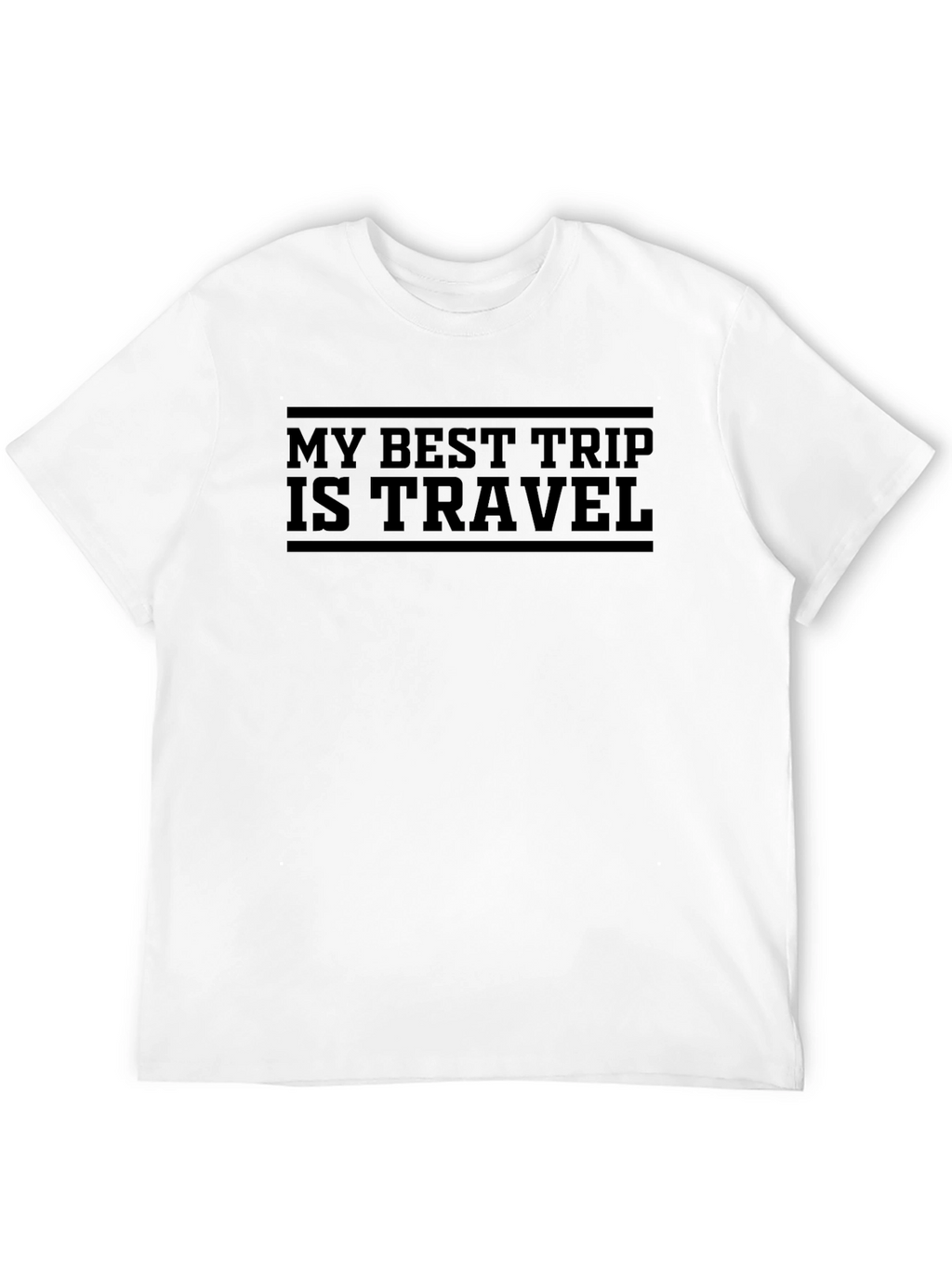 My Best Trip is Travel Black T-Shirt