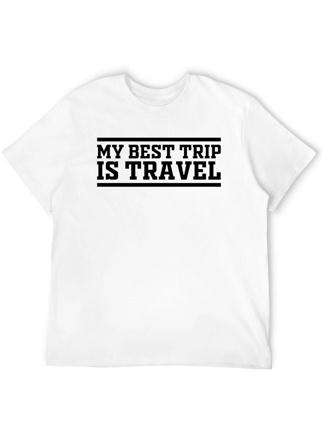 My Best Trip is Travel Black T-Shirt
