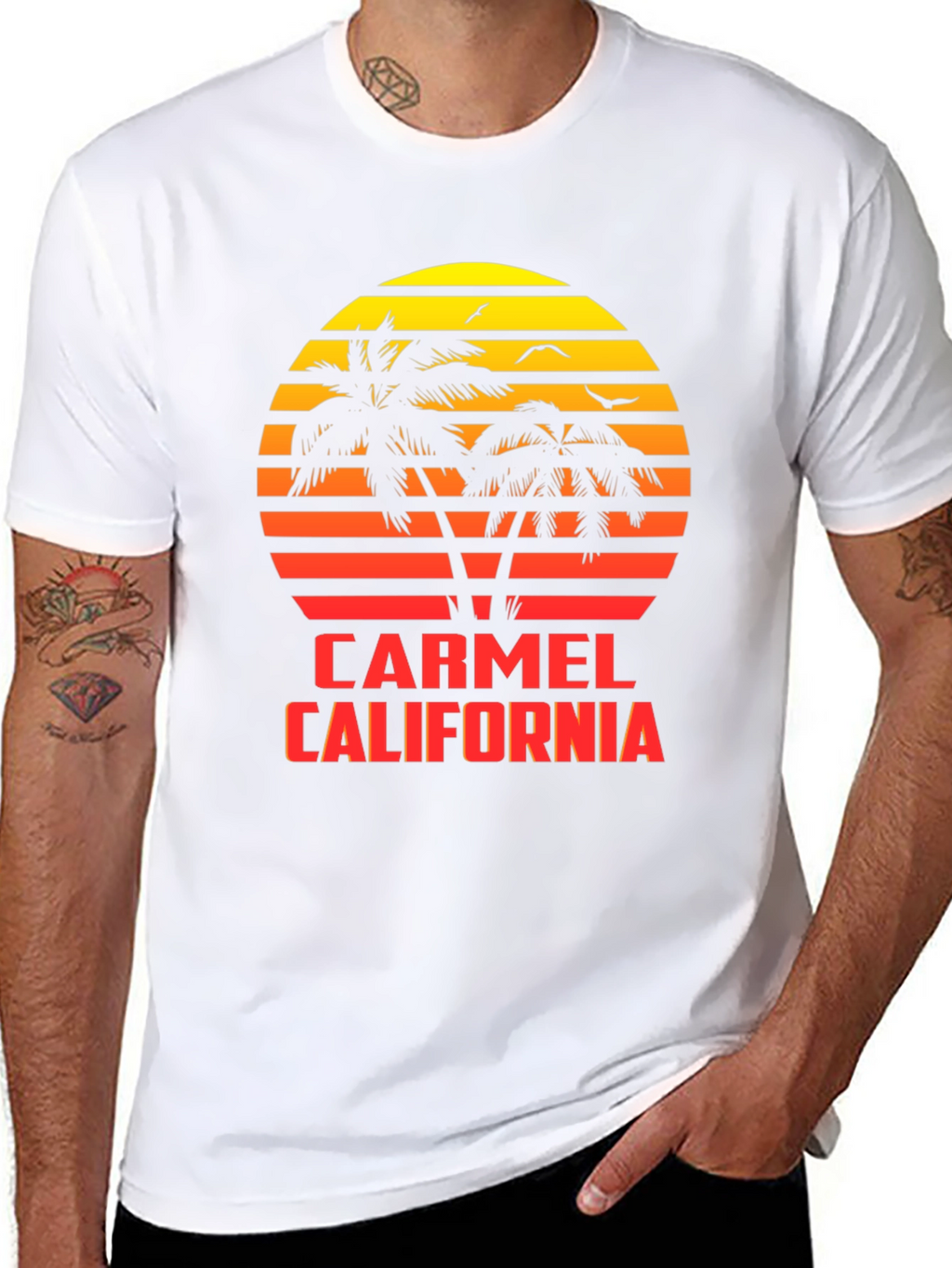 Carmel California Sunset Graphic Tee