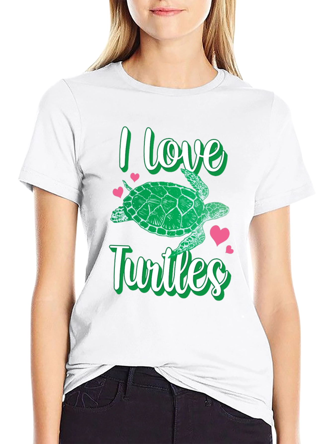 I Love Turtles Graphic T-Shirt