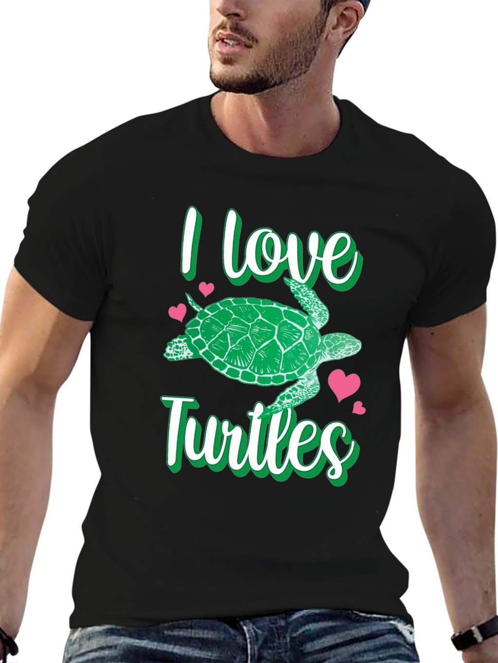 I Love Turtles Graphic T-Shirt