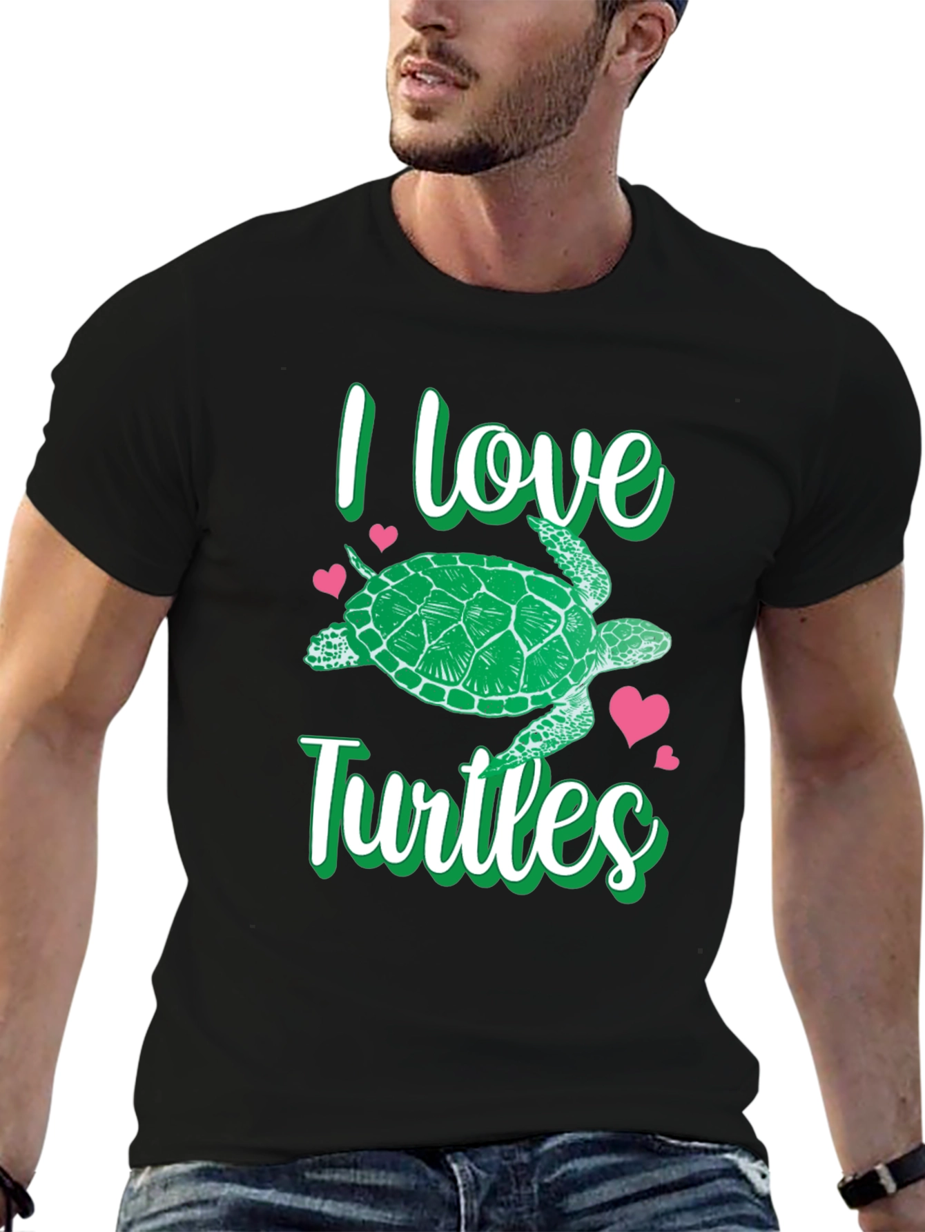 I Love Turtles Graphic T-Shirt
