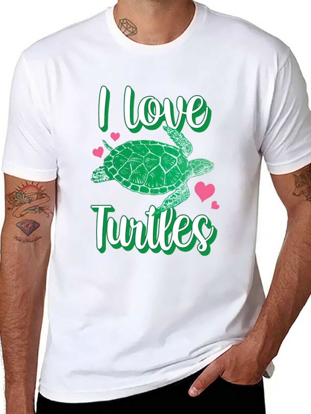 I Love Turtles Graphic T-Shirt