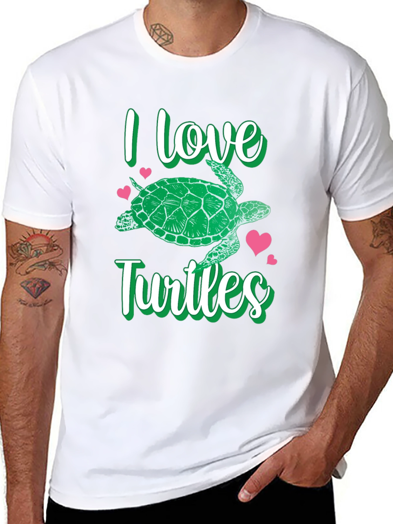 I Love Turtles Graphic T-Shirt
