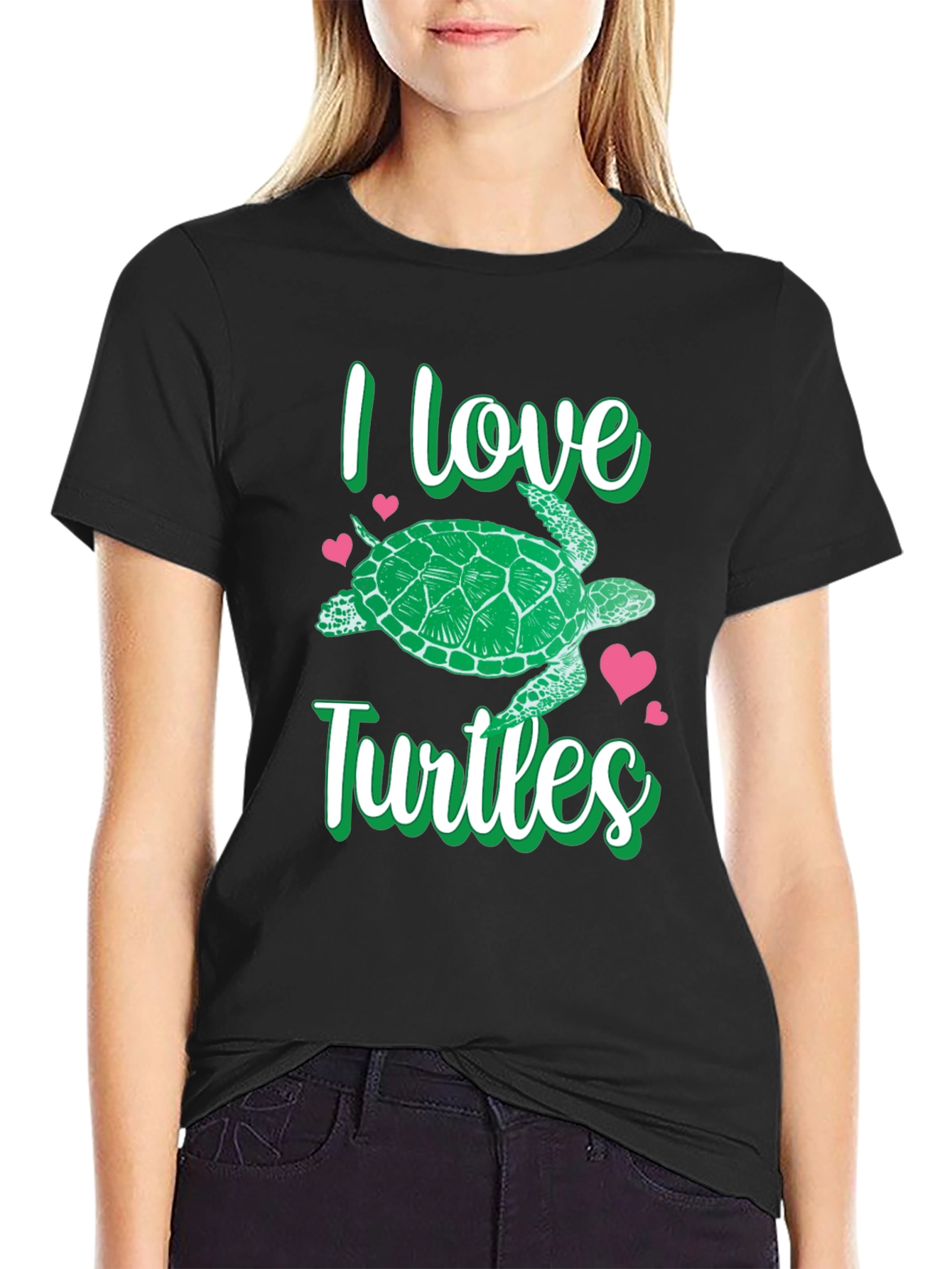 I Love Turtles Graphic T-Shirt