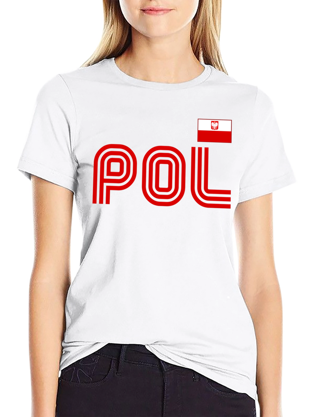 Poland Pride T-Shirt - Black Tee with National Flag