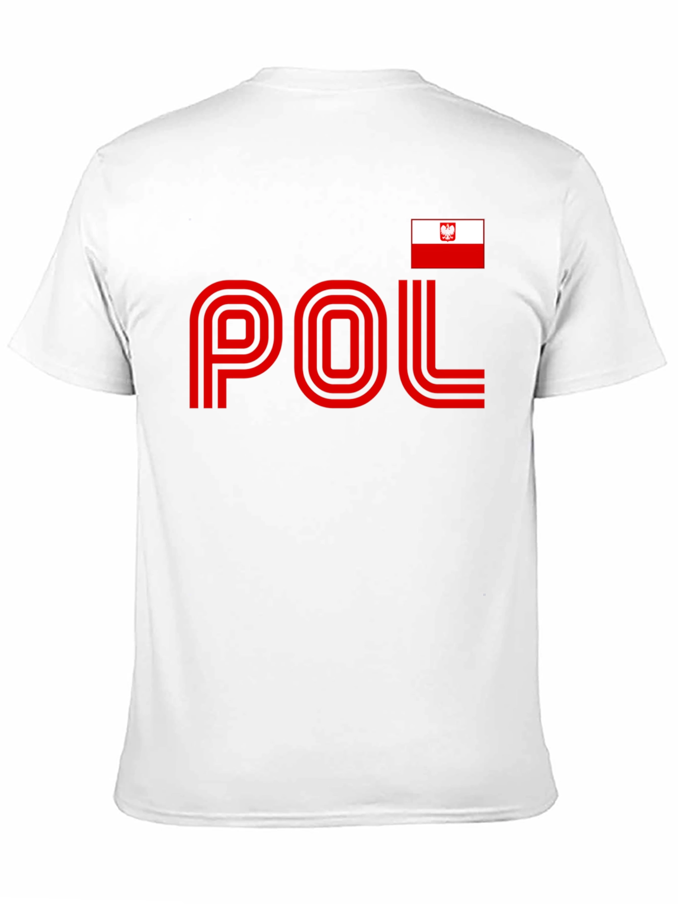 Poland Pride T-Shirt - Black Tee with National Flag