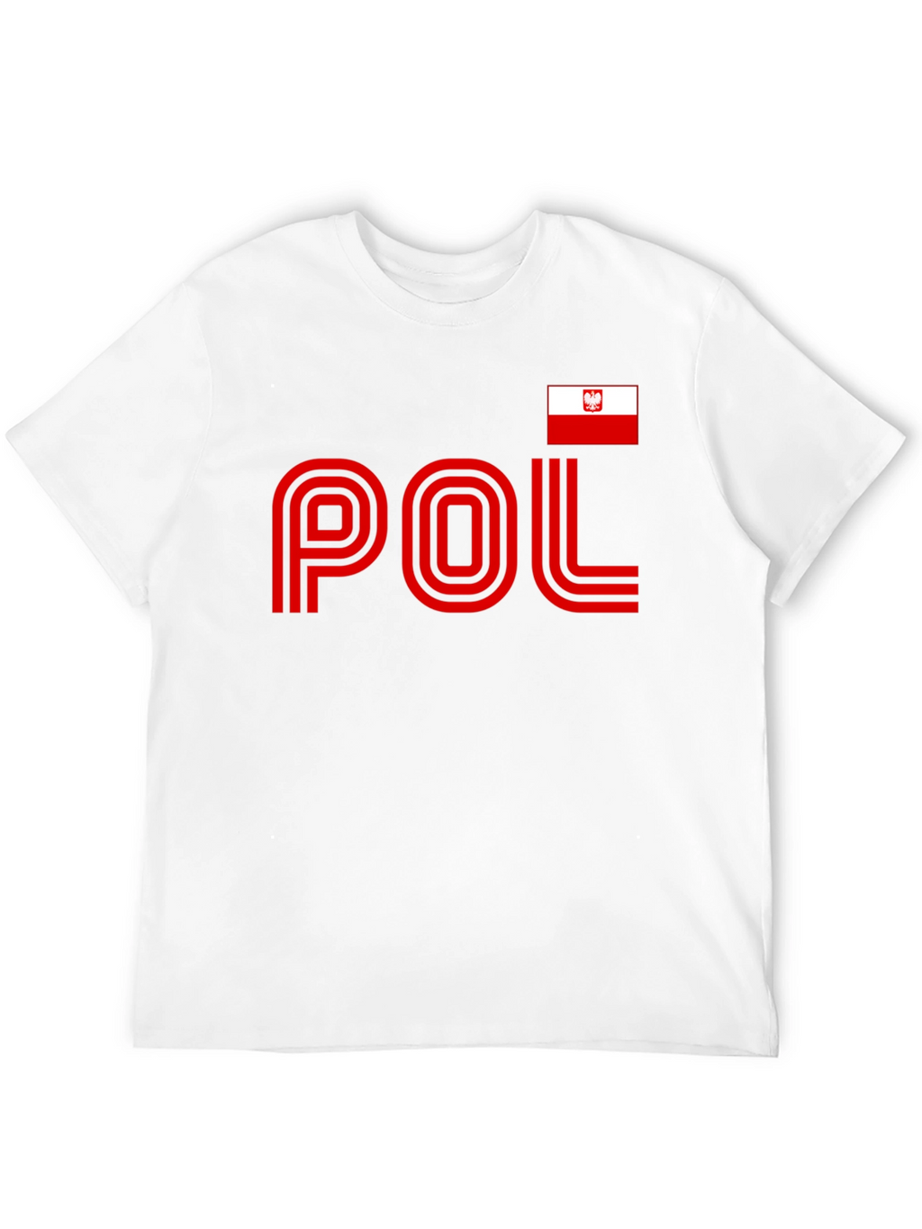 Poland Pride T-Shirt - Black Tee with National Flag