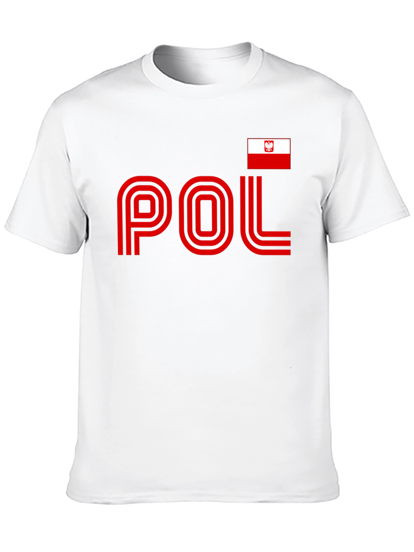 Poland Pride T-Shirt - Black Tee with National Flag