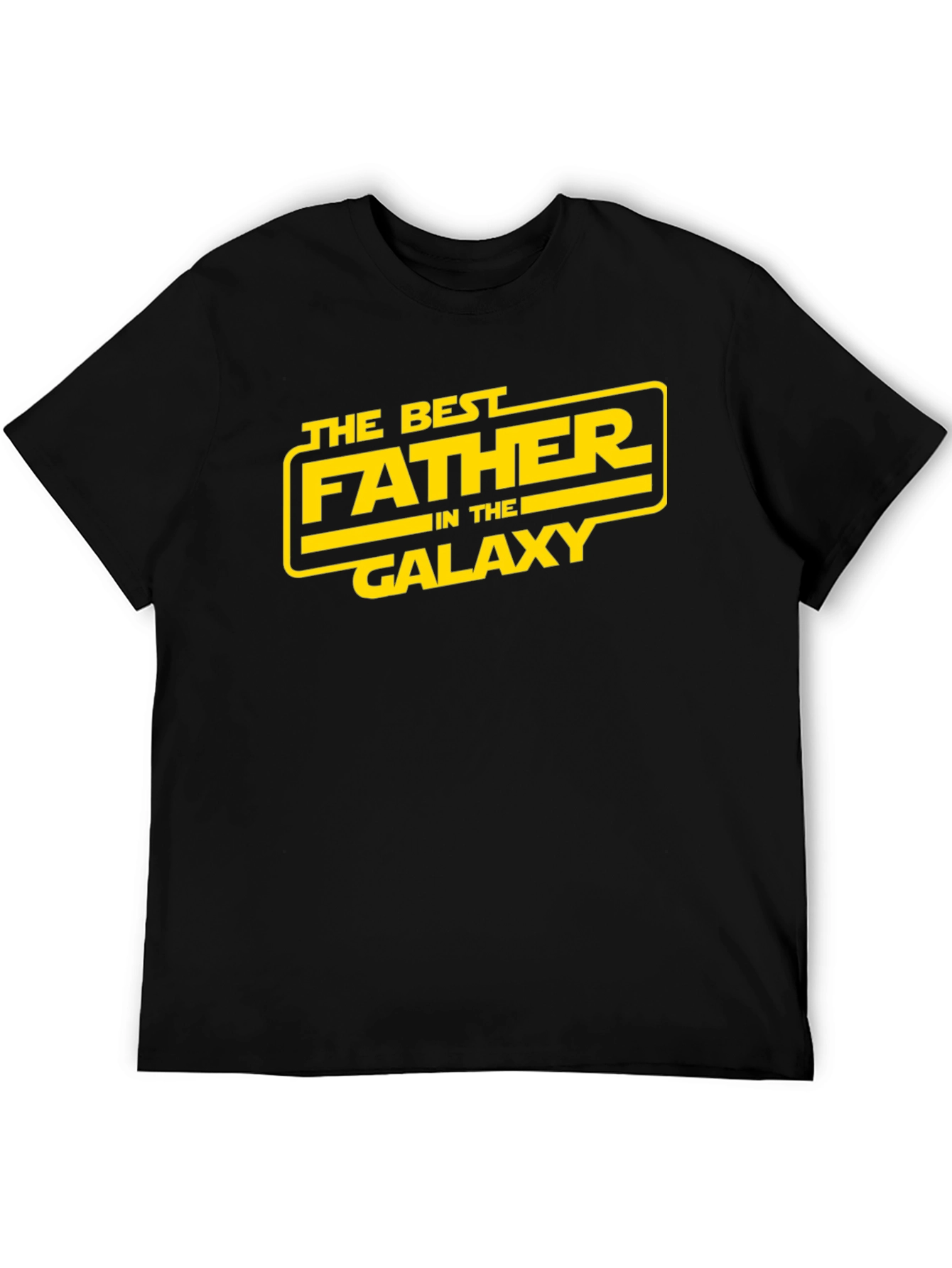 Best Father in the Galaxy T-Shirt - Black Star Wars Dad Tee