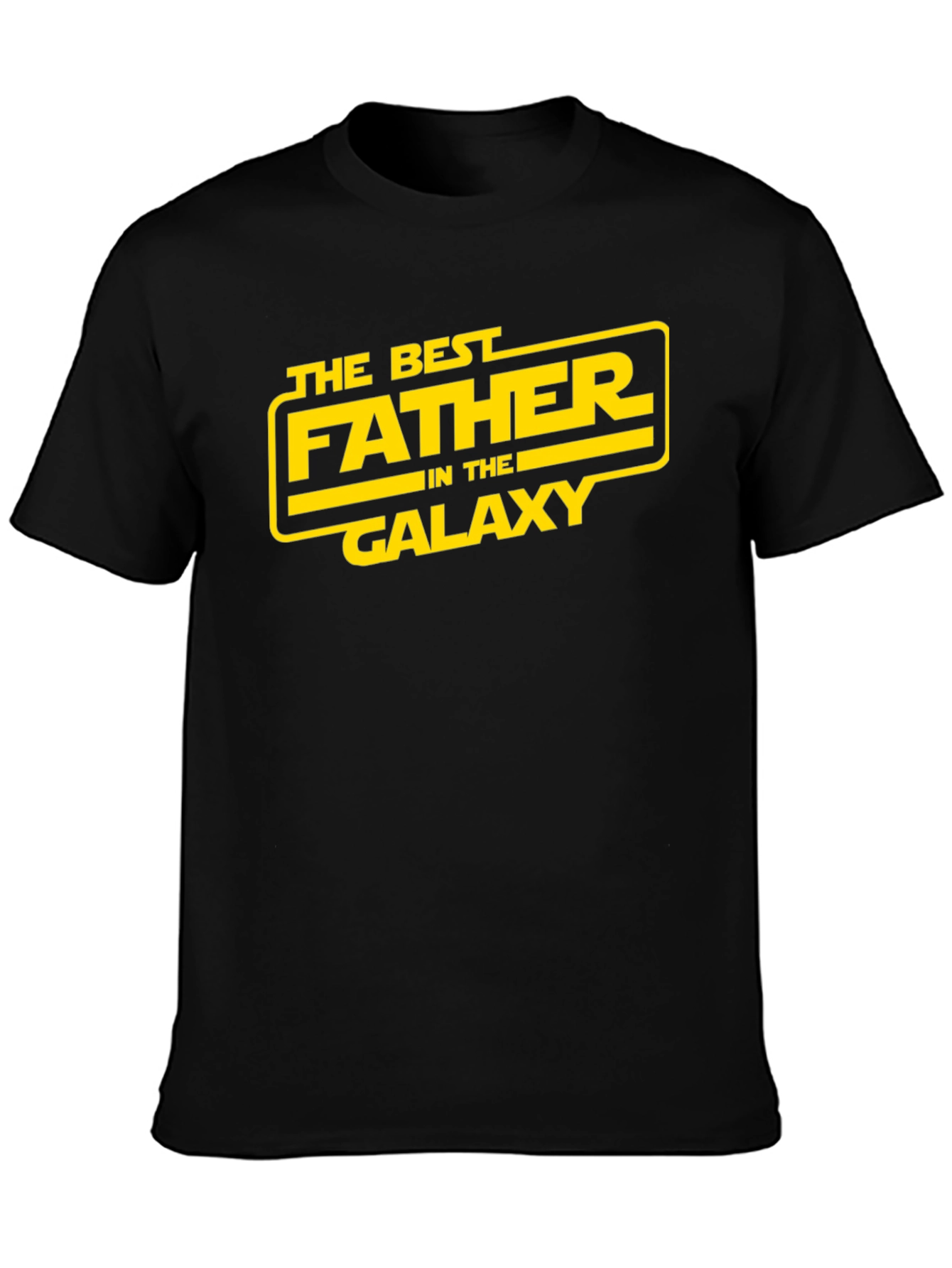 Best Father in the Galaxy T-Shirt - Black Star Wars Dad Tee