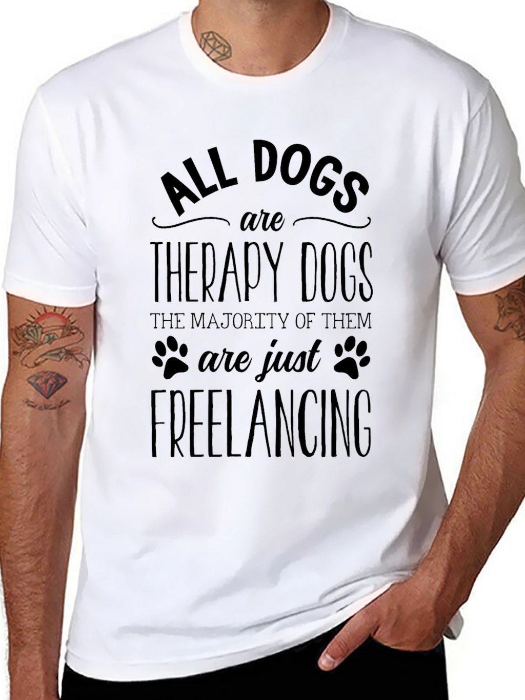 All Dogs are Therapy Dogs Graphic Tee