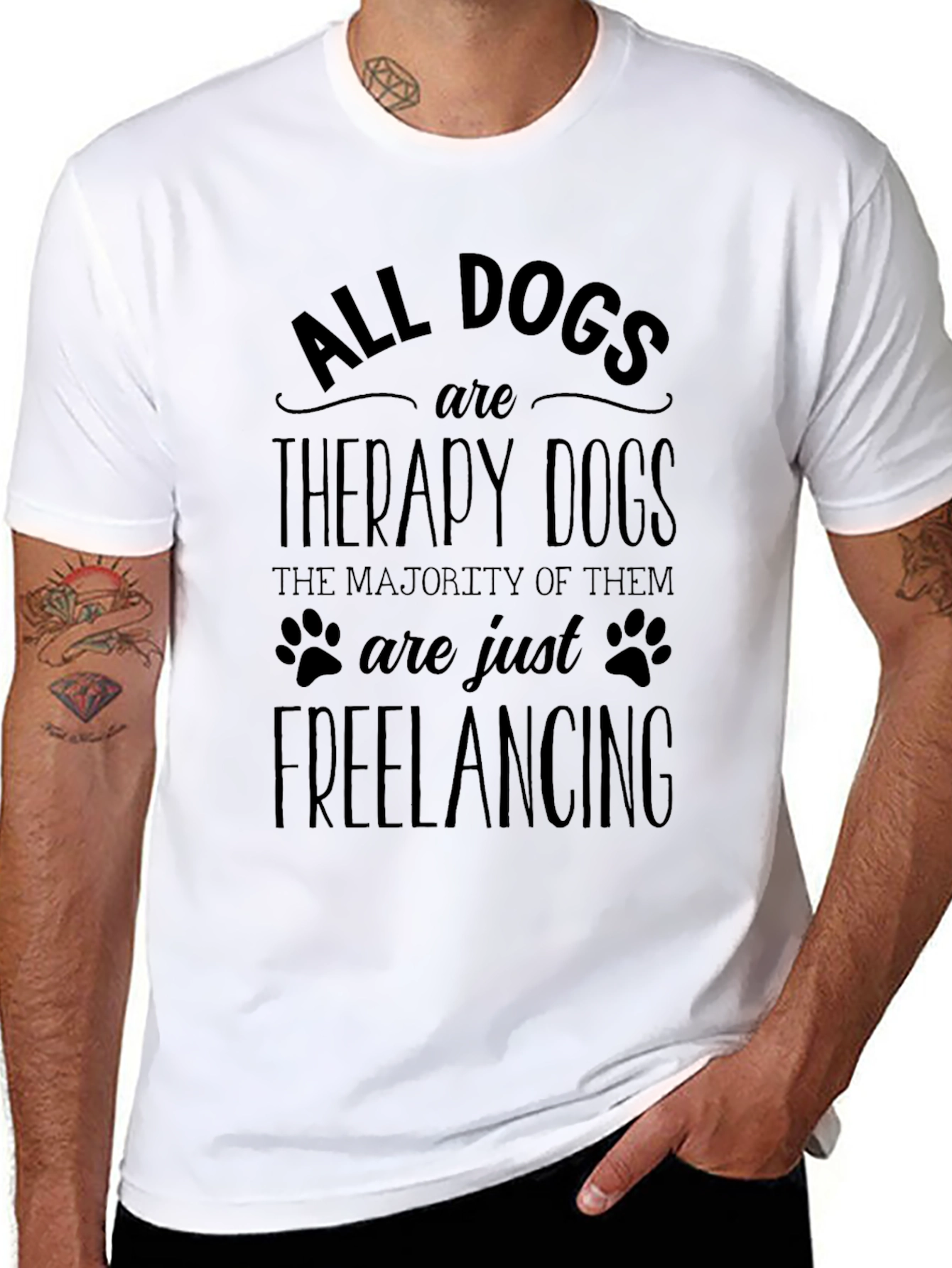 All Dogs are Therapy Dogs Graphic Tee