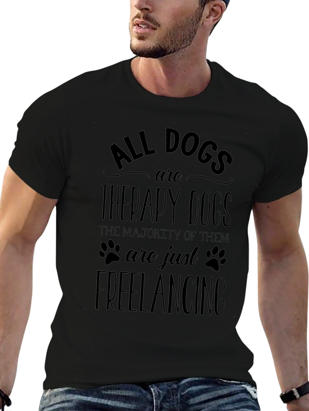 All Dogs are Therapy Dogs Graphic Tee