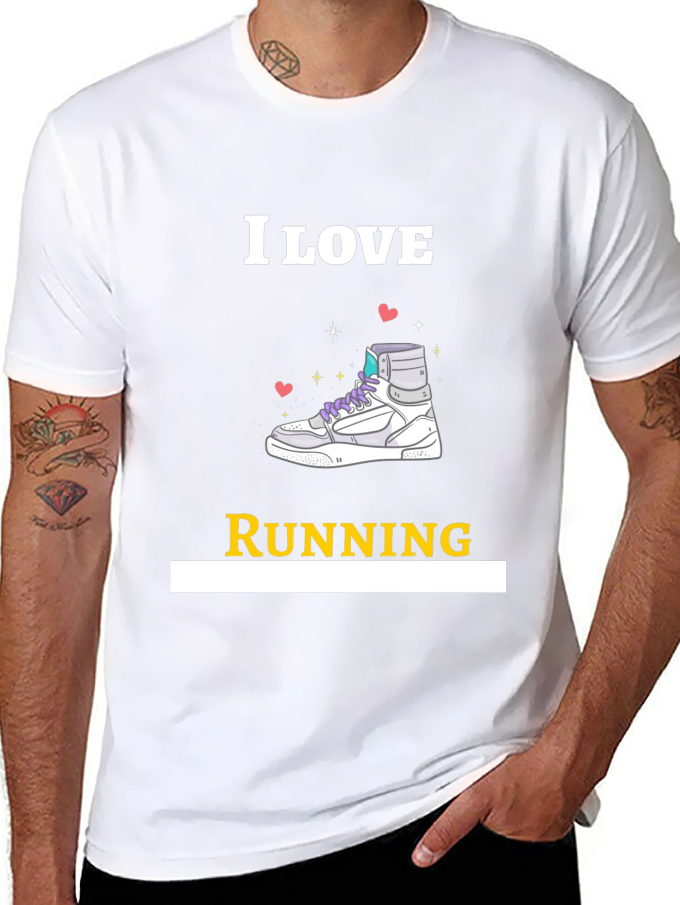 I Love Running Graphic T-Shirt