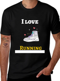 I Love Running Graphic T-Shirt
