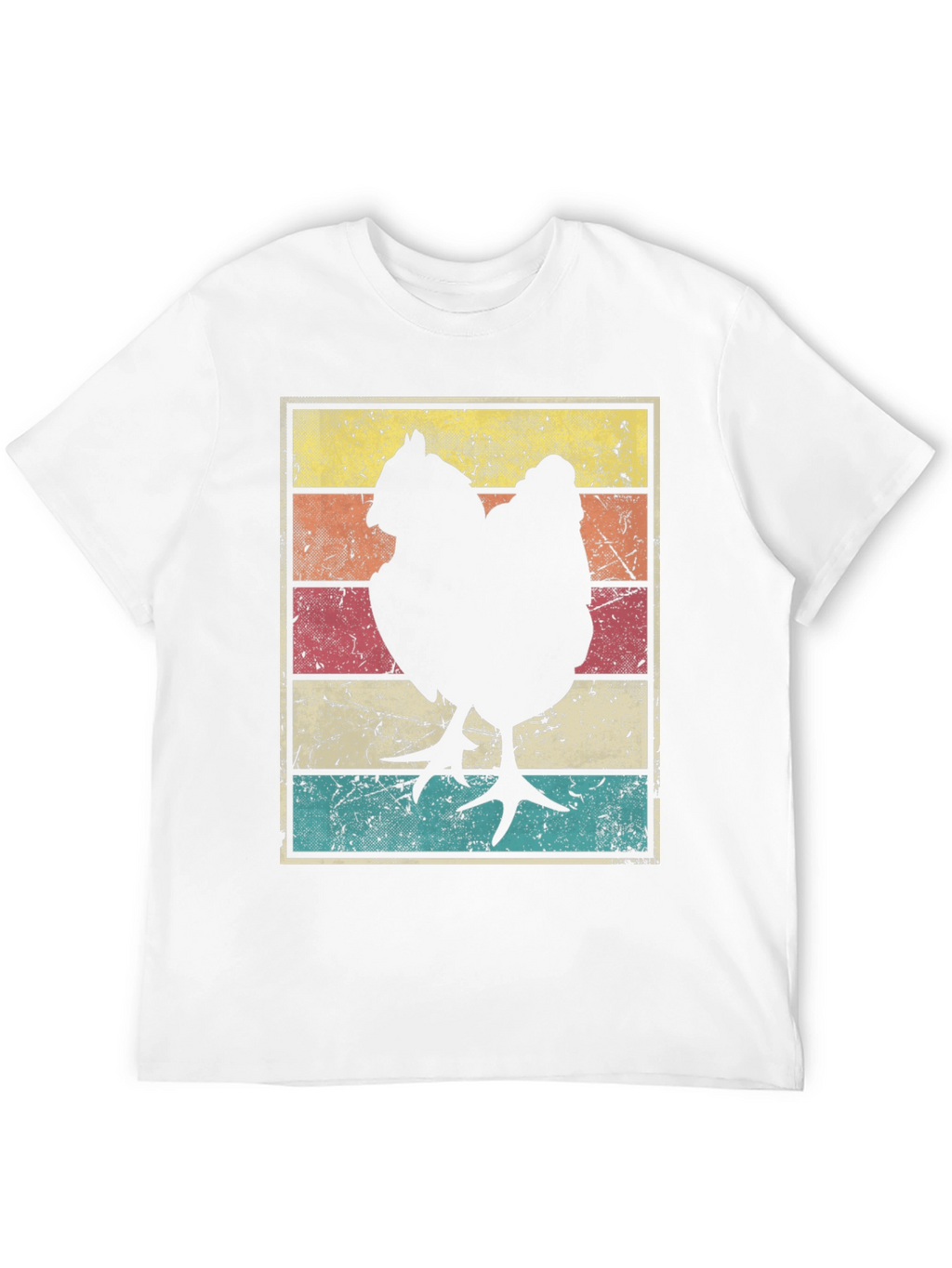 Retro Chicken Graphic Tee - Farm Life Style