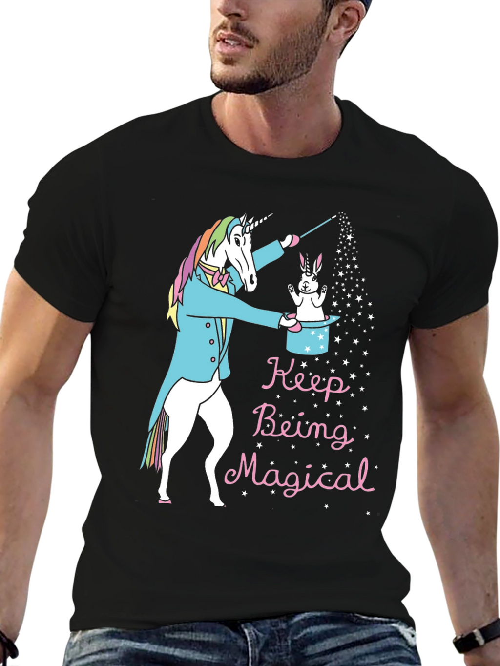 Magical Unicorn Rabbit Graphic Tee