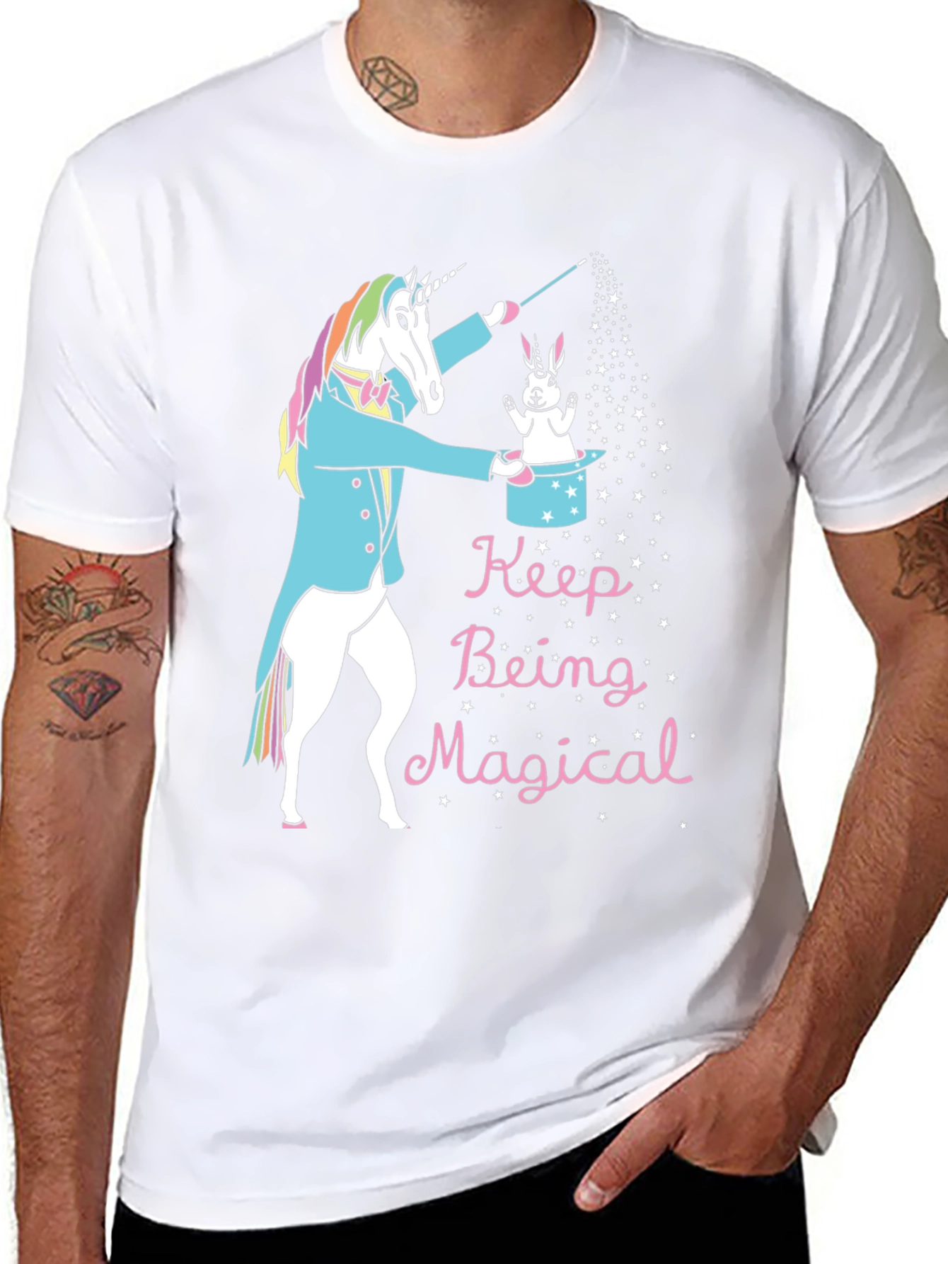 Magical Unicorn Rabbit Graphic Tee