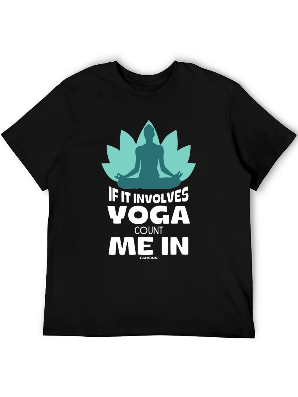 Yoga Count Me In Black T-Shirt