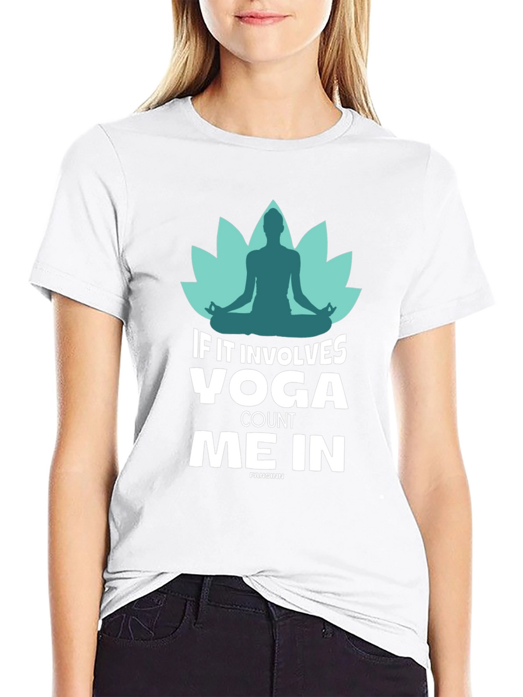 Yoga Count Me In Black T-Shirt