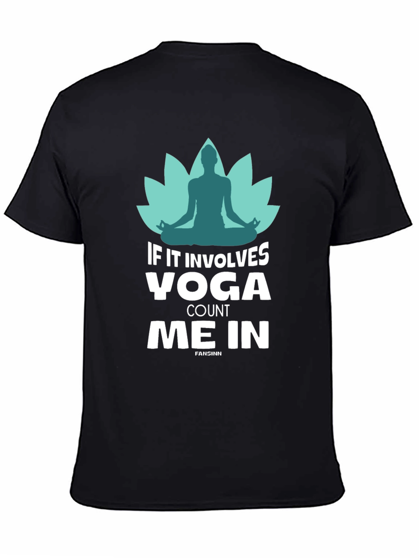 Yoga Count Me In Black T-Shirt