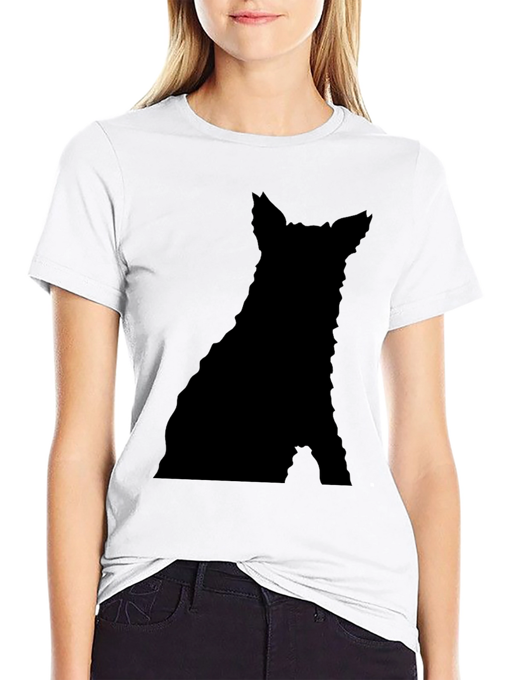 Black Dog Silhouette T-Shirt