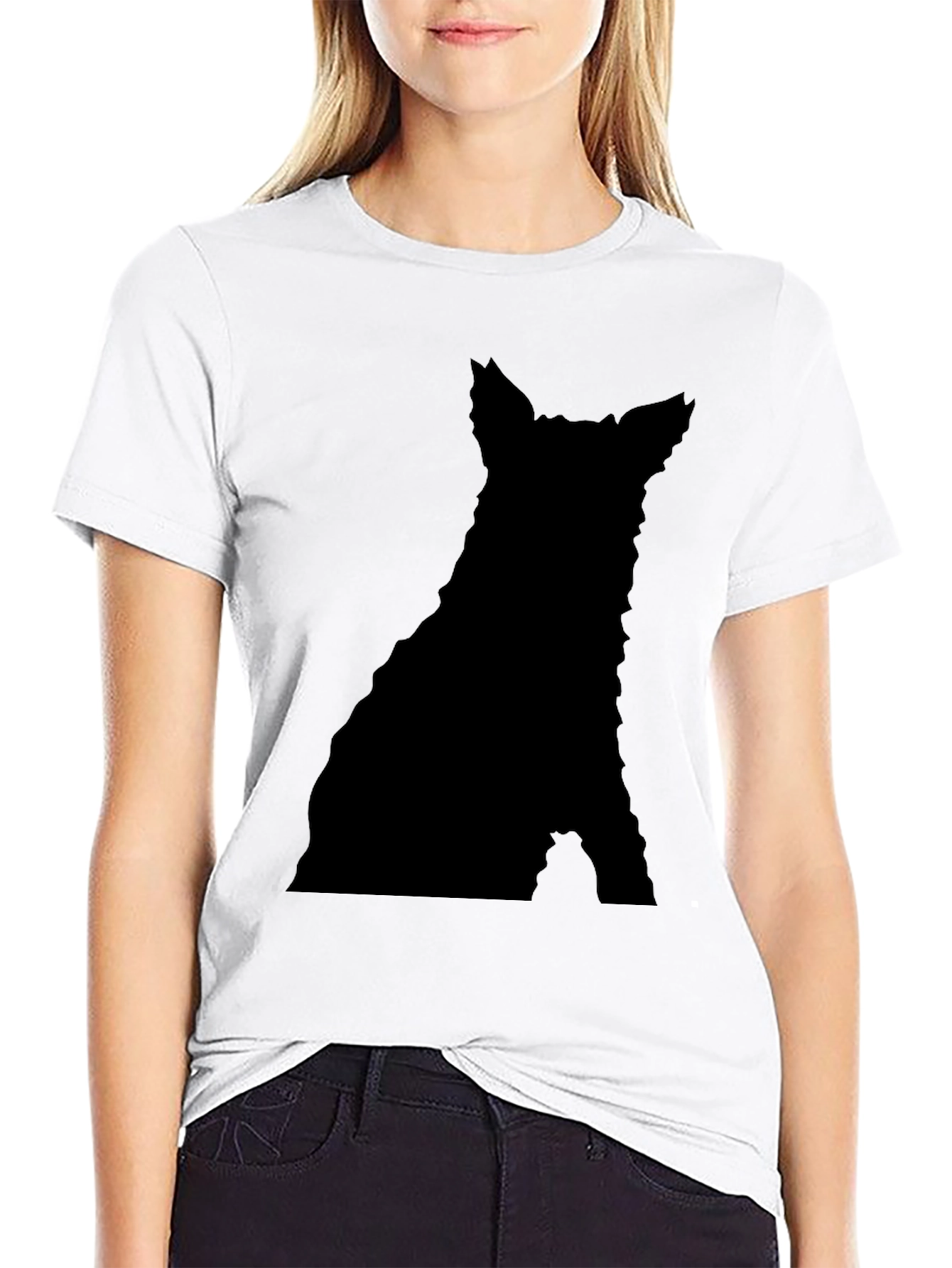 Black Dog Silhouette T-Shirt