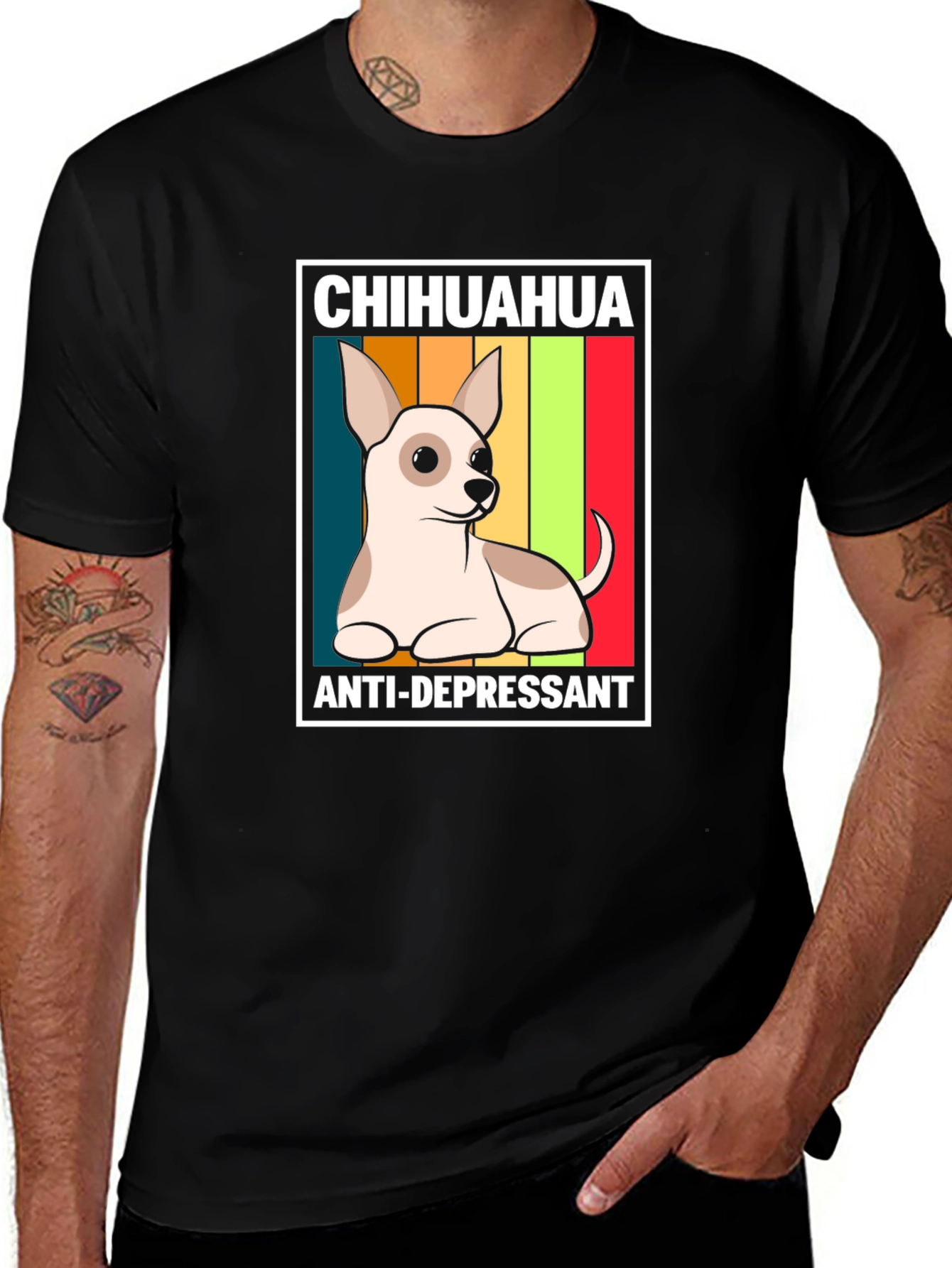 Chihuahua Anti-Depressant Graphic T-Shirt
