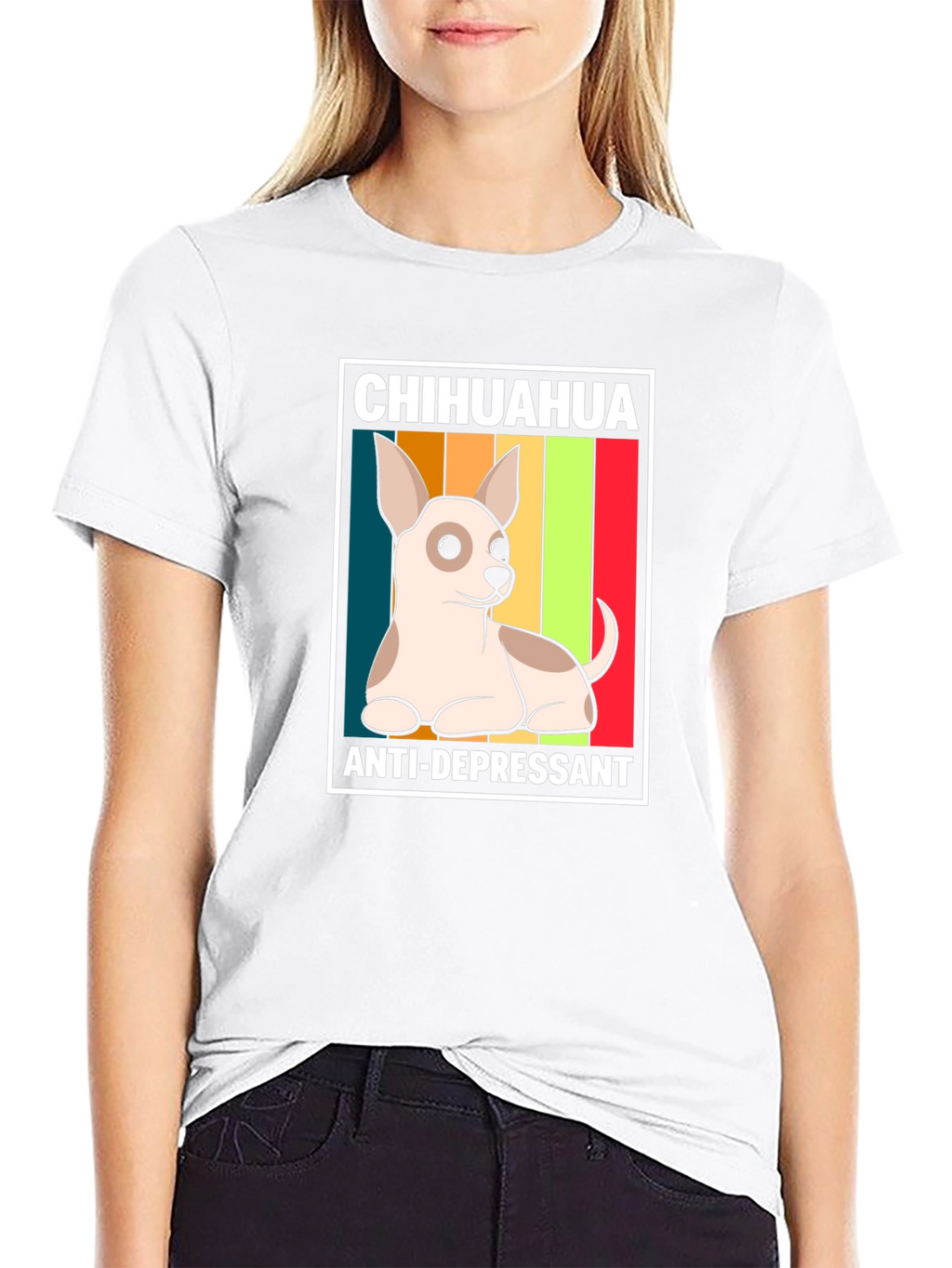 Chihuahua Anti-Depressant Graphic T-Shirt