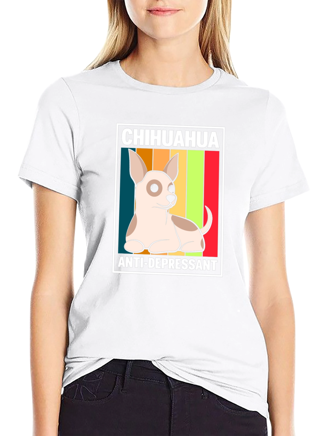 Chihuahua Anti-Depressant Graphic T-Shirt