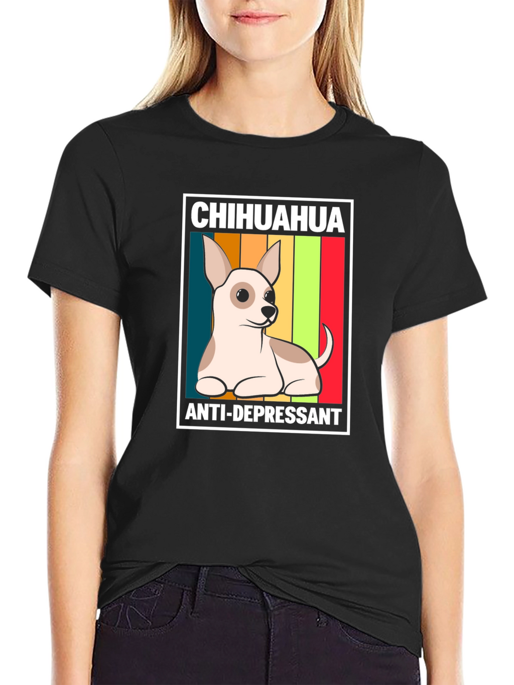 Chihuahua Anti-Depressant Graphic T-Shirt
