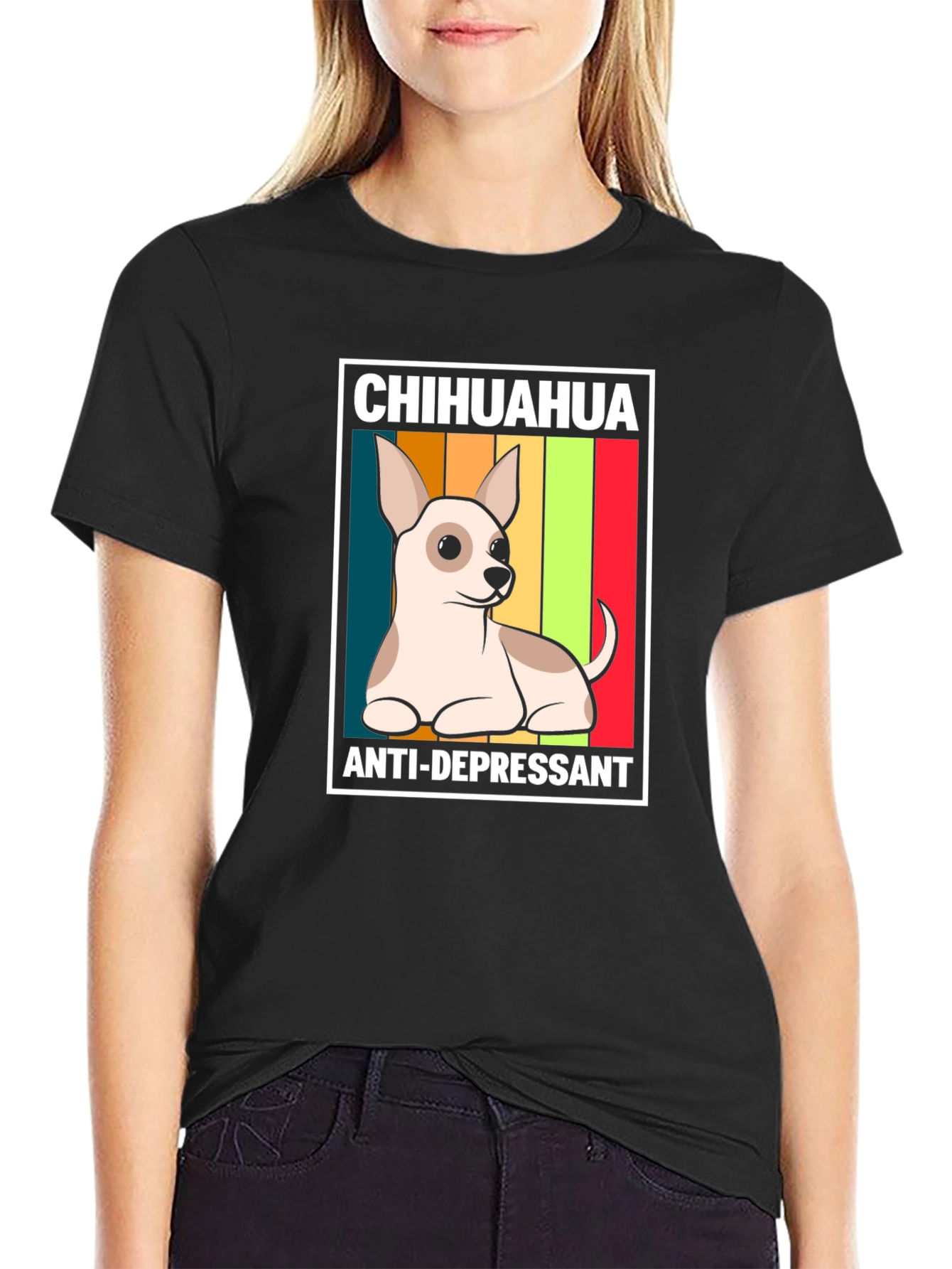 Chihuahua Anti-Depressant Graphic T-Shirt