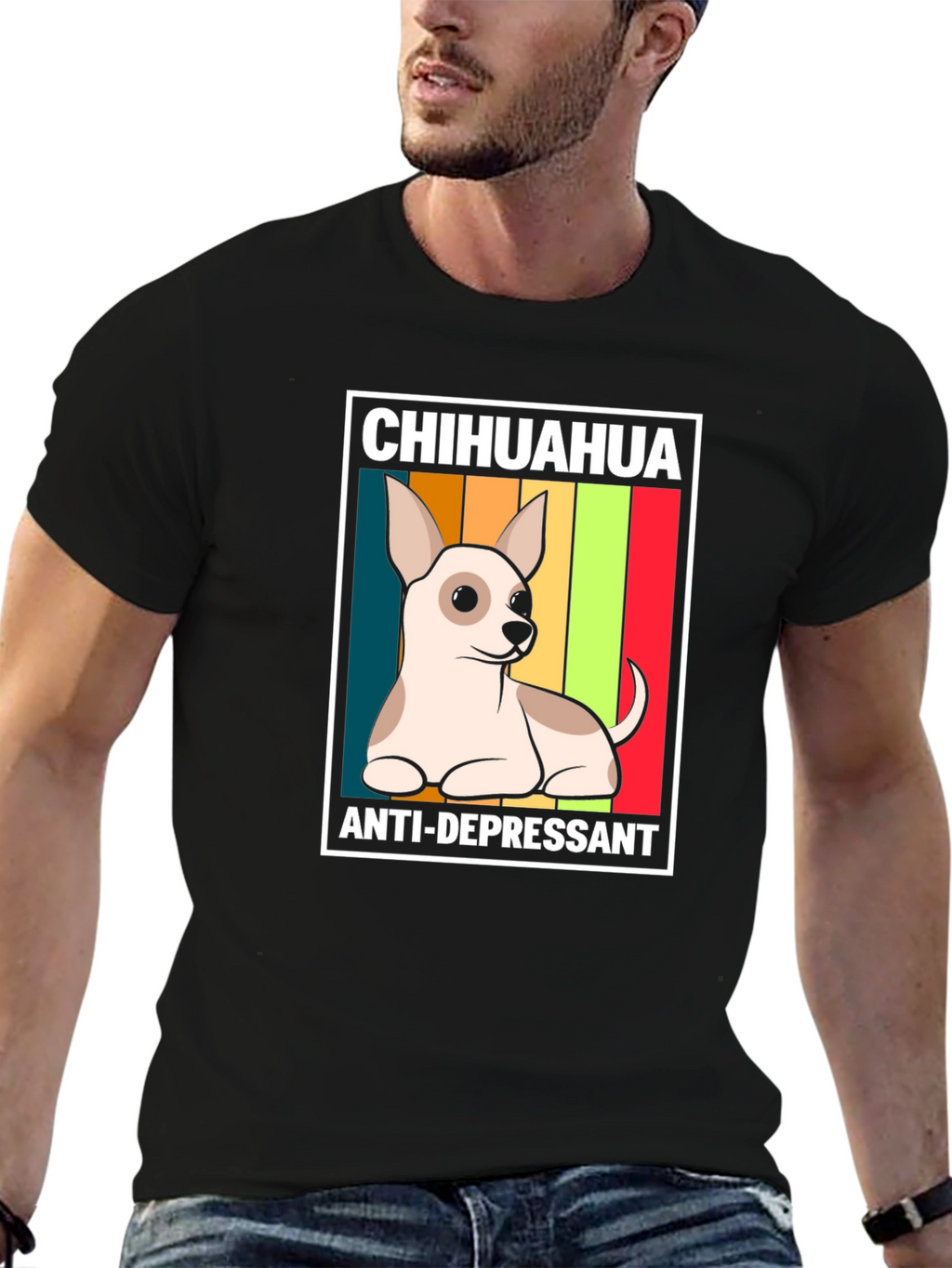 Chihuahua Anti-Depressant Graphic T-Shirt