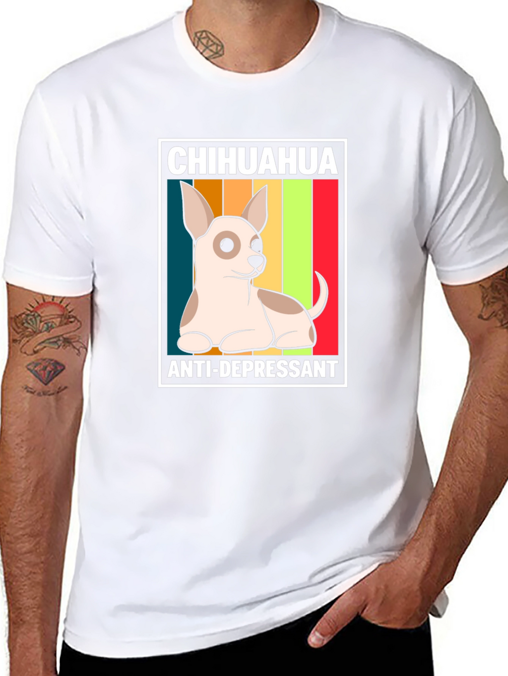 Chihuahua Anti-Depressant Graphic T-Shirt