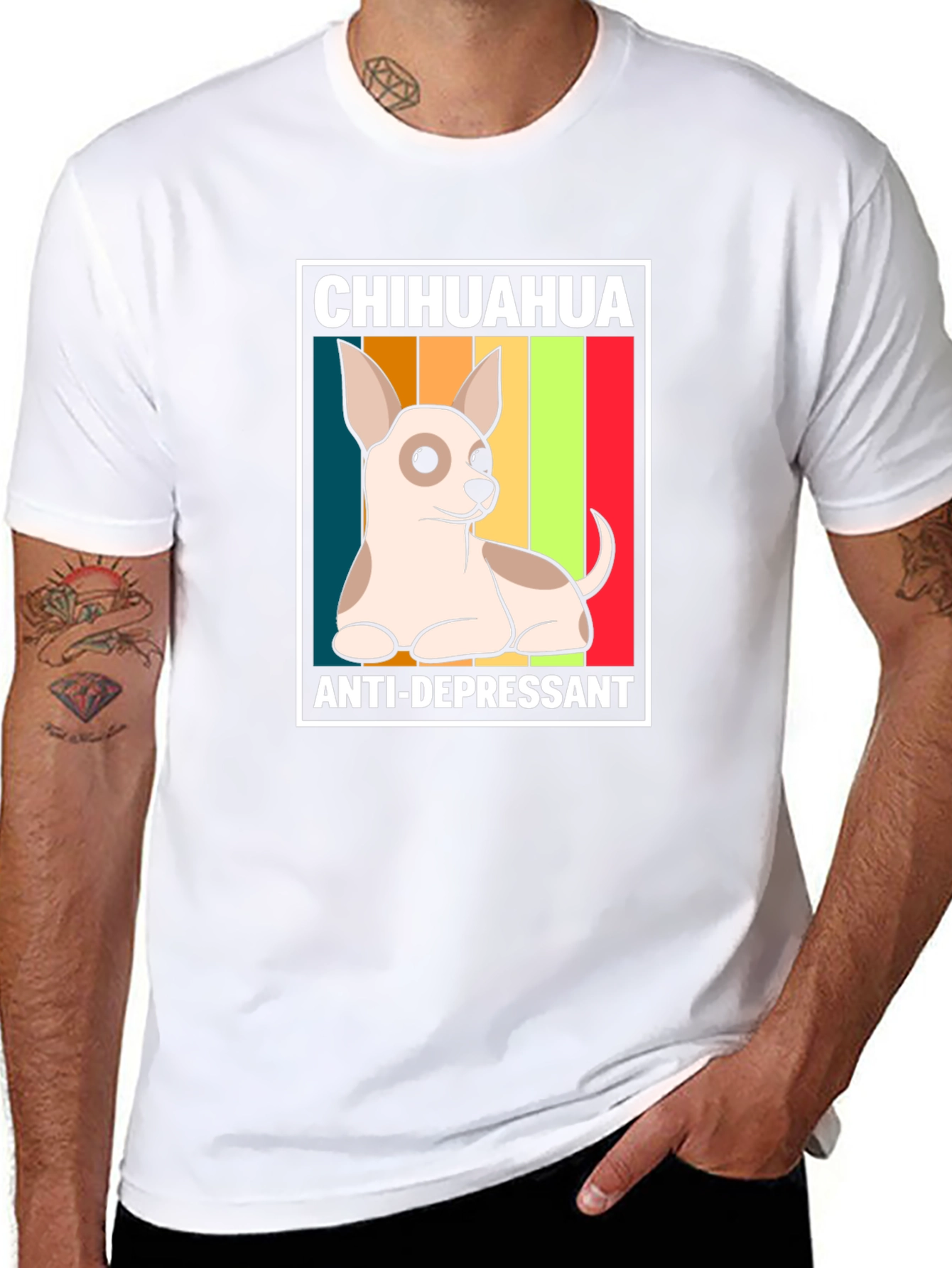 Chihuahua Anti-Depressant Graphic T-Shirt