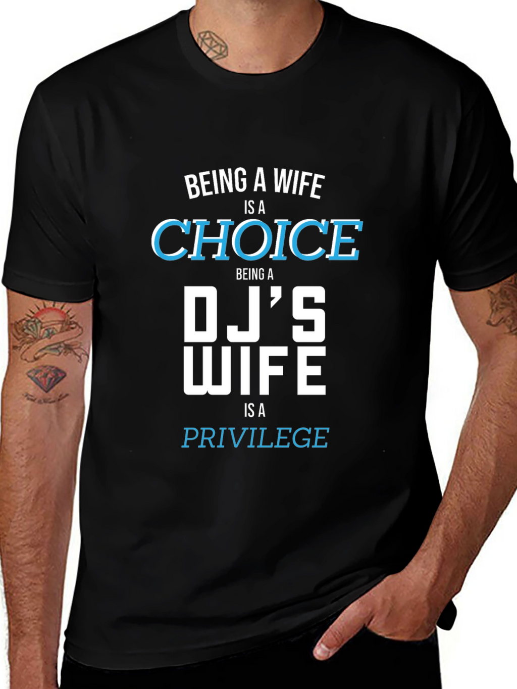 DJs Wife Tee - Choice & Privilege Graphic T-Shirt
