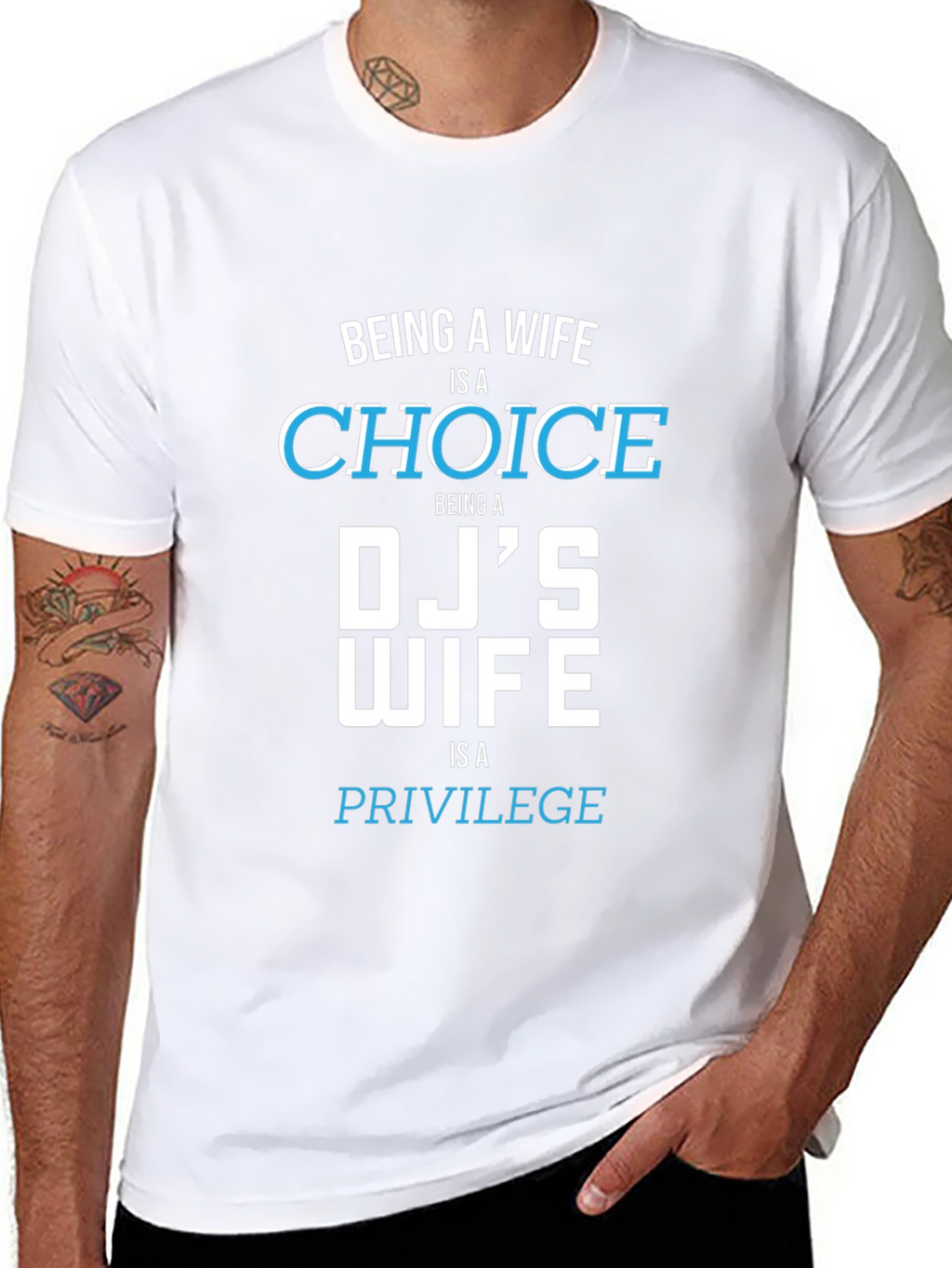 DJs Wife Tee - Choice & Privilege Graphic T-Shirt