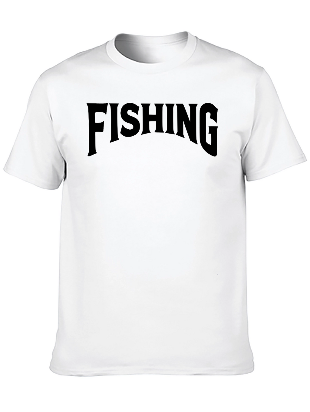 Fishing Graphic Tee - Black Cotton Blend