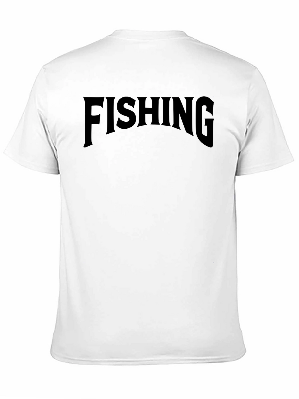 Fishing Graphic Tee - Black Cotton Blend