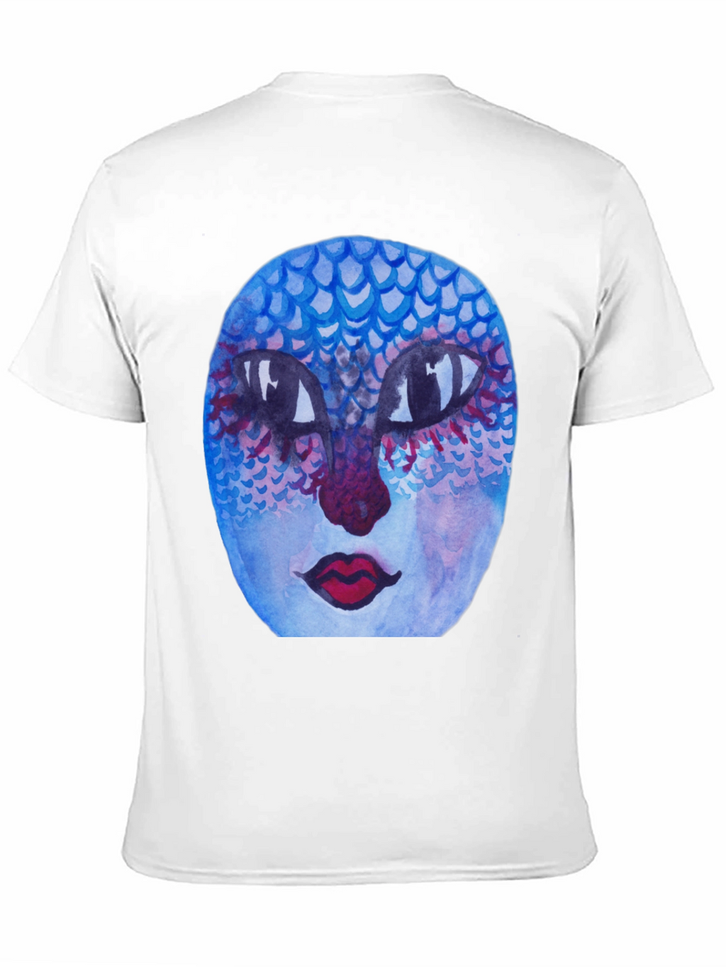 Unique Artistic Face Graphic Tee - Black