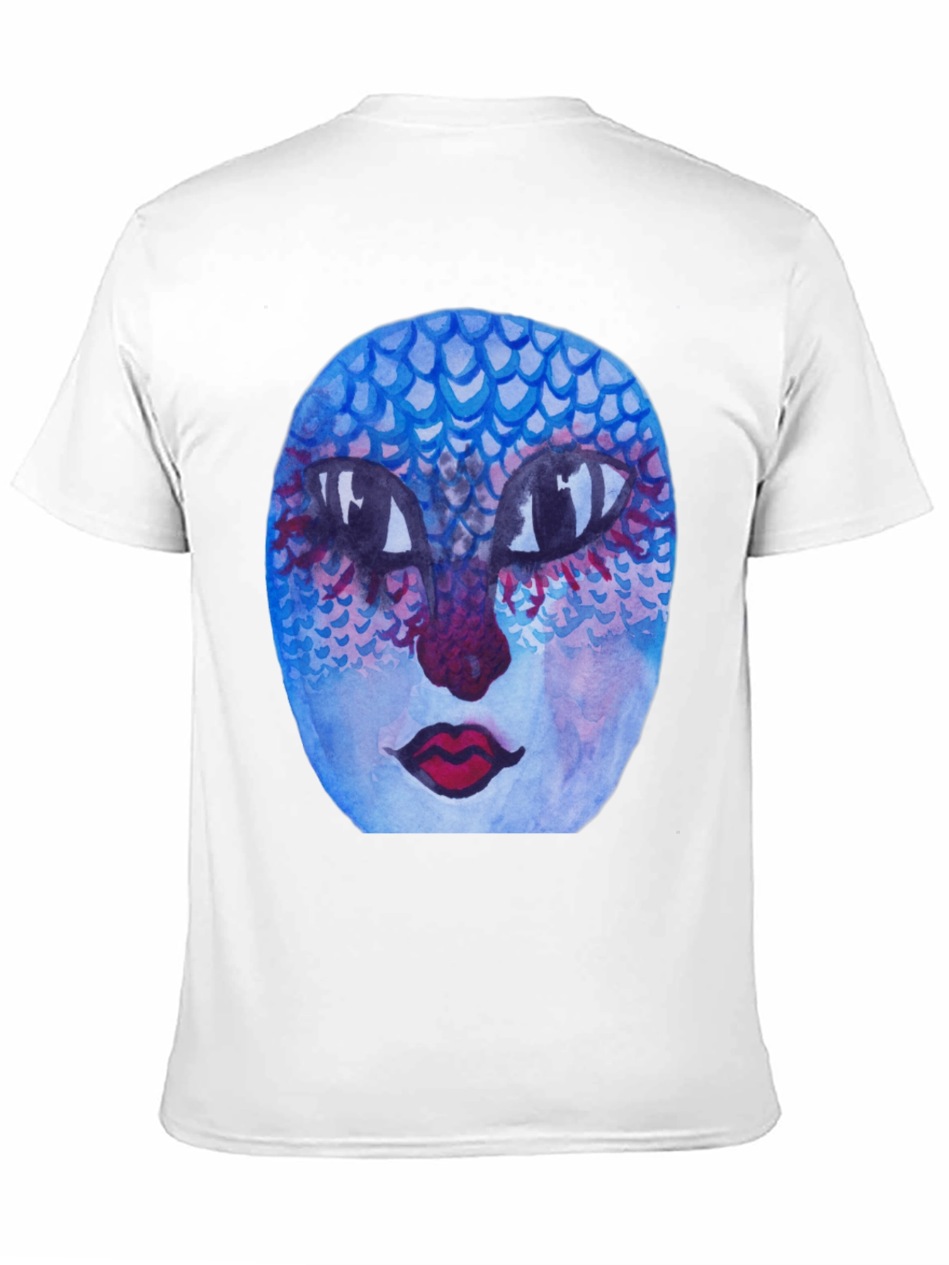 Unique Artistic Face Graphic Tee - Black