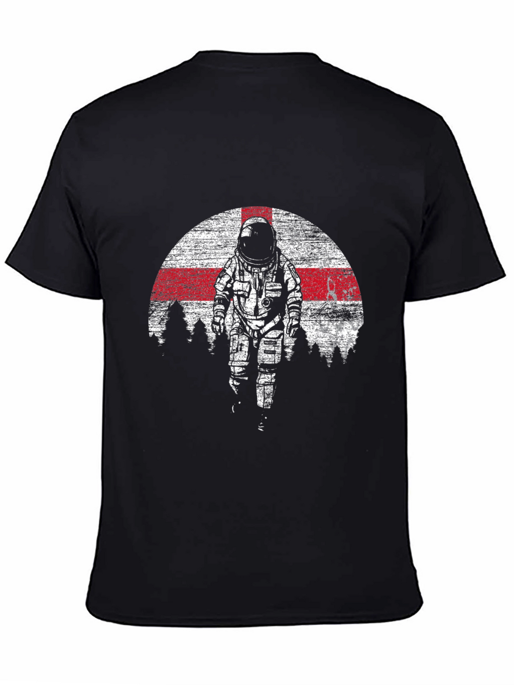 Astronaut England Flag Graphic Tee