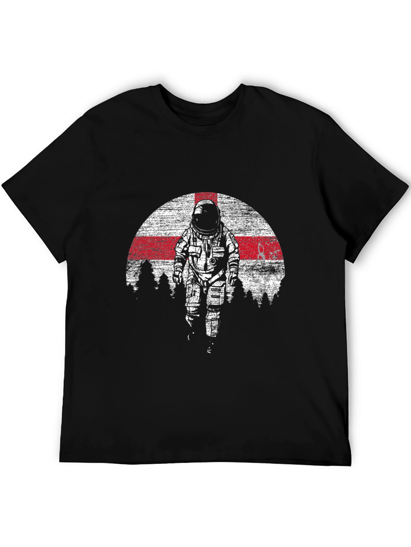 Astronaut England Flag Graphic Tee