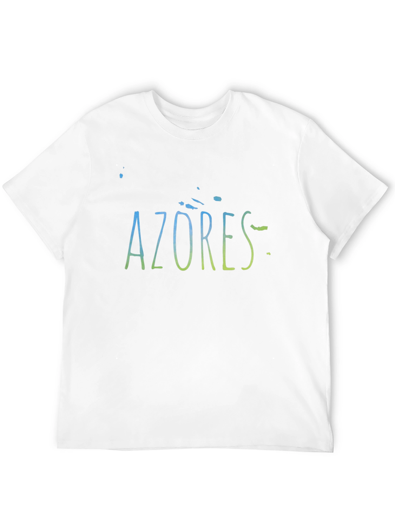 Azores Islands Graphic Print Black T-Shirt