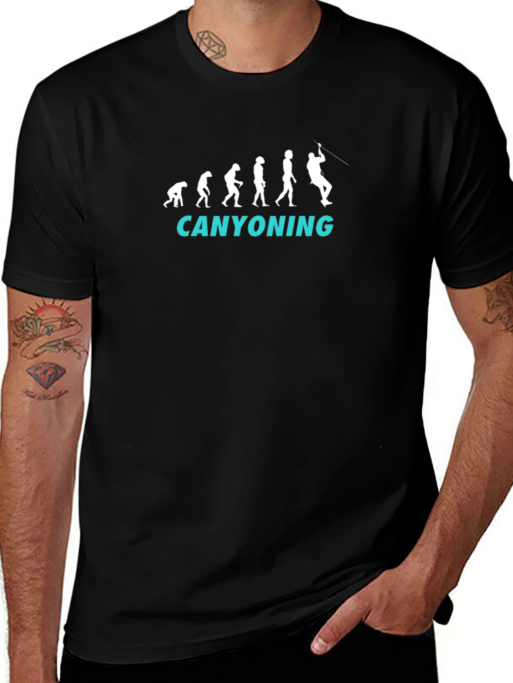 Canyoning Evolution Graphic Print Tee