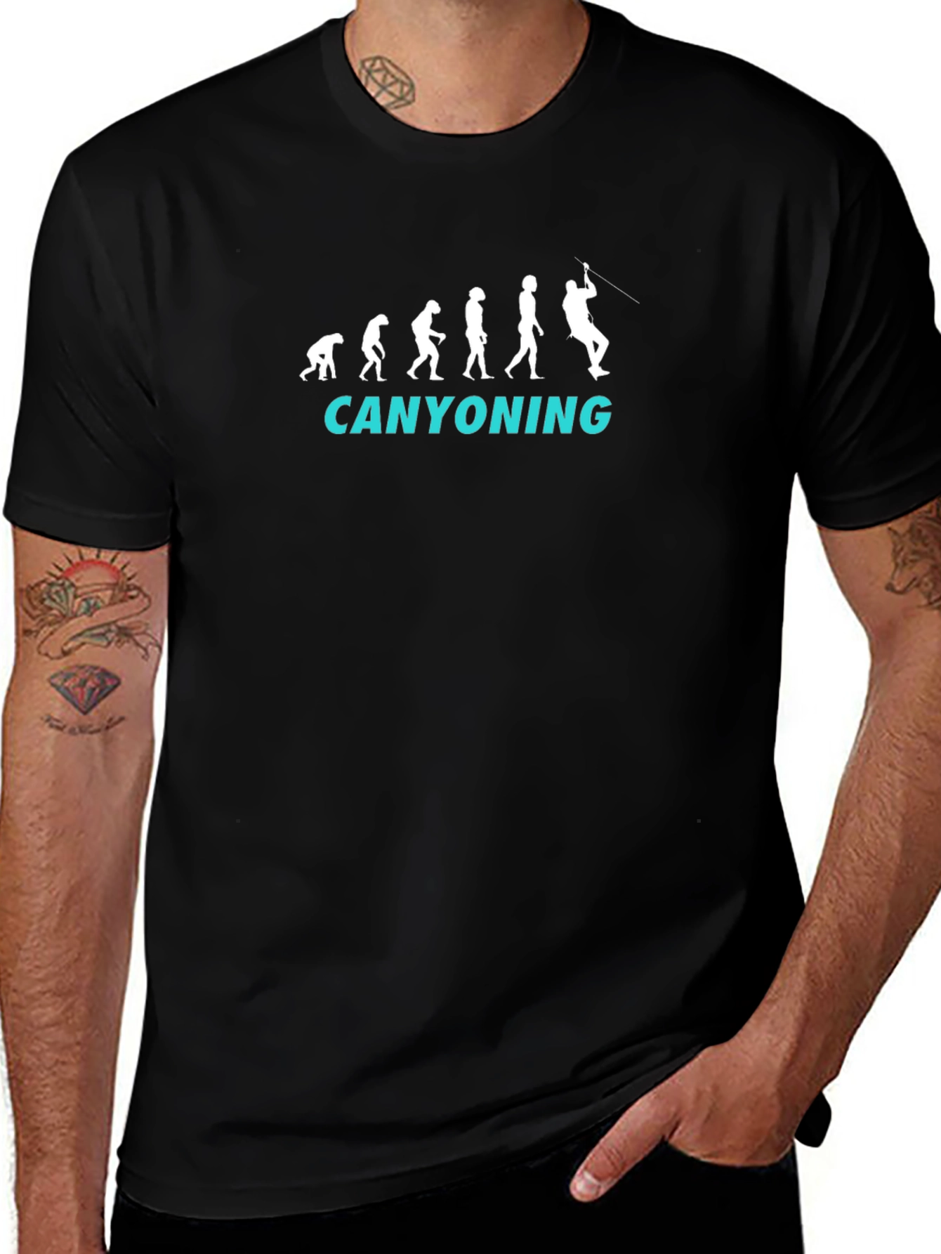 Canyoning Evolution Graphic Print Tee
