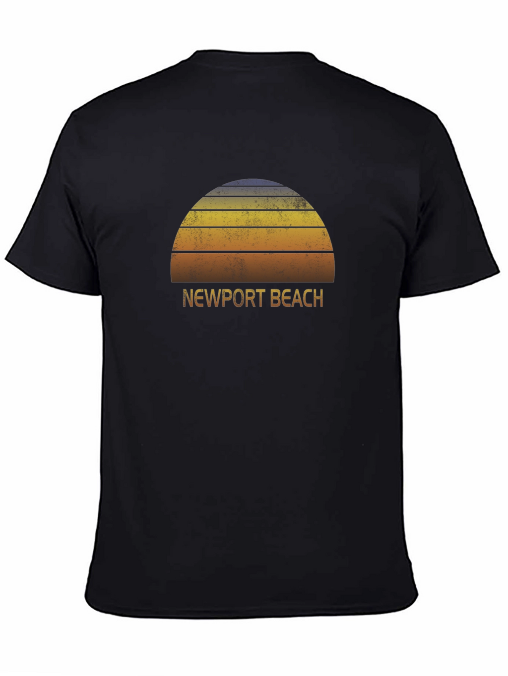 Newport Beach Retro Sunset T-Shirt