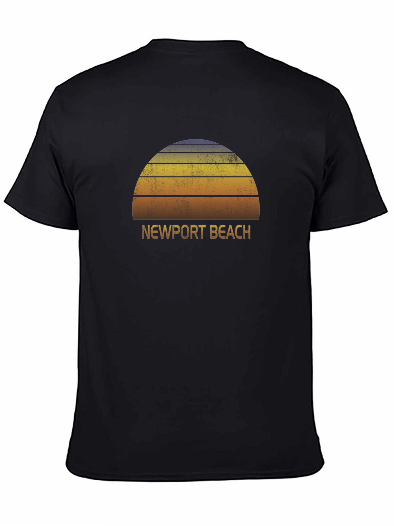 Newport Beach Retro Sunset T-Shirt